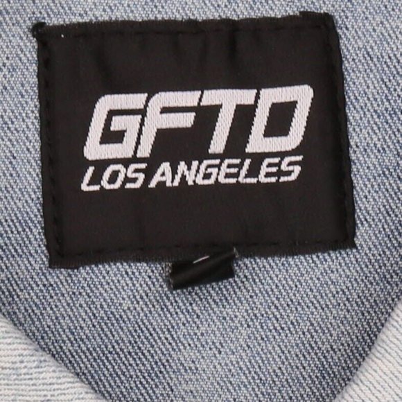 GFTD LOS ANGELES MEN'S Distressed Stretch Denim Jacket Style SED Size: 2XL - Picture 3 of 6